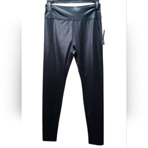NWT Wild Fable Black Faux Leather Leggings High Rise Size SMALL